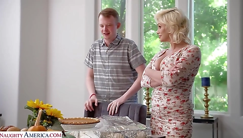 Married golden-haired massage porn video