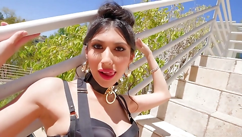 Sexy young chick fucks like a slut