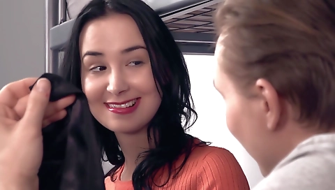 Sexy hot group sex with hawt in the kitchen