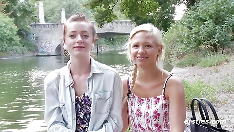 Mature woman gives up with her friend